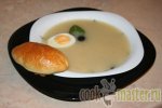 Суп-пюре из белых грибов с пирожками