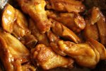 Куриные крылышки оригинальные – медово-горчичные с макаронами 